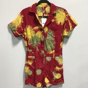 Free People Ladies Red Lightweight Romper / Size XS / NWT /